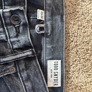 Todd Snyder broken in black selvedge Jean, 32x30